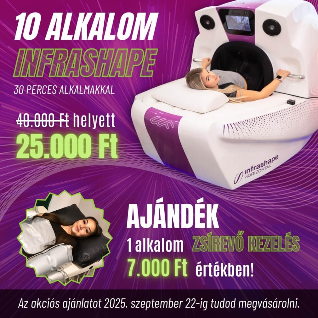 Wellfit akciós infrashape kezelés Miskolcon a Pláza mellett