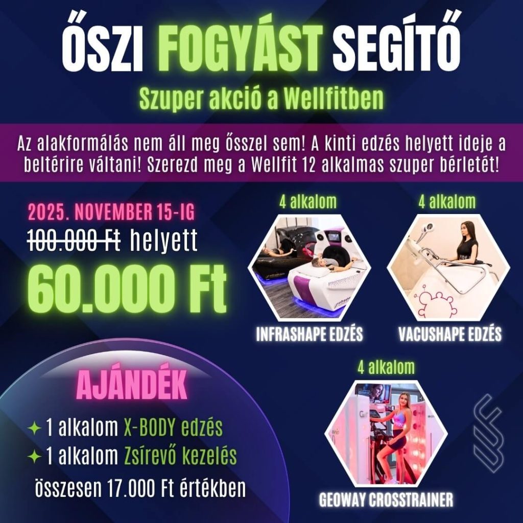 Őszi alakformálás, fogyás a Wellfitben
